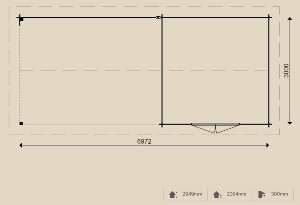 Woodpro – Blockhaus 25102