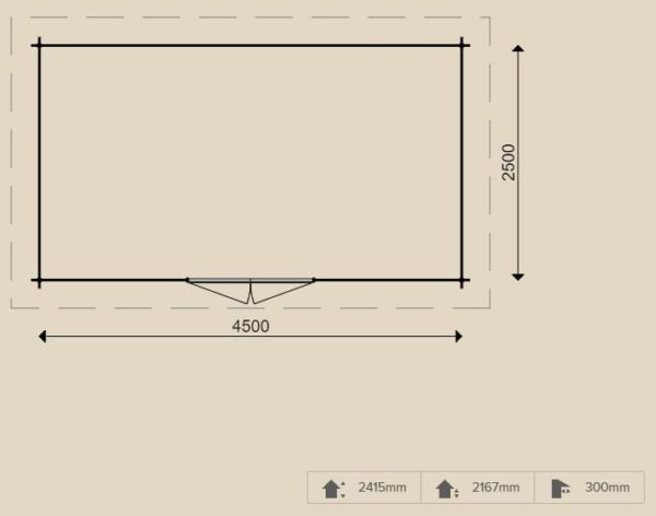 Woodpro – Blockhaus 25105