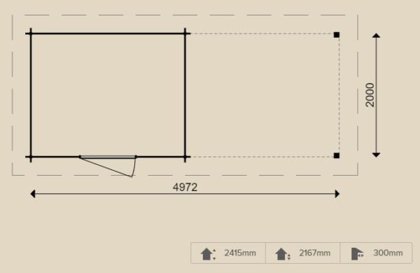 Woodpro – Blockhaus 25111