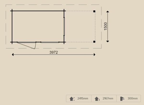 Woodpro – Blockhaus 25113