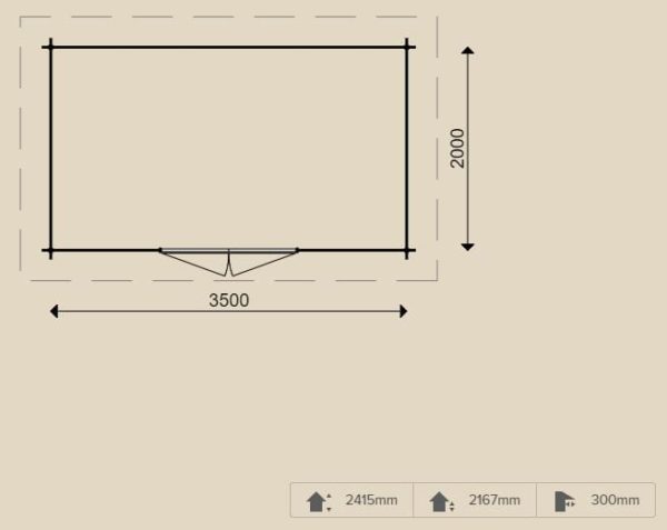 Woodpro – Blockhaus 25120