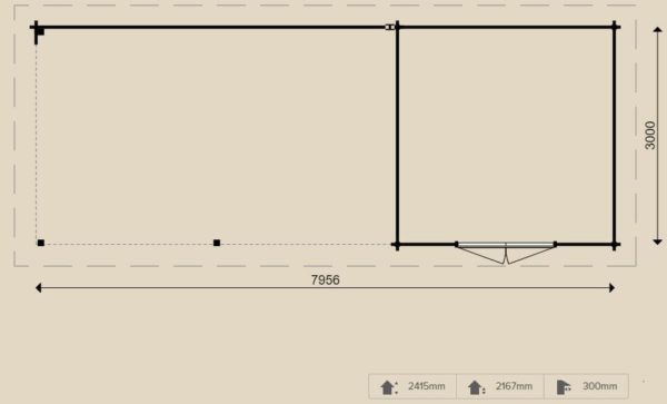 Woodpro – Blockhaus 25185