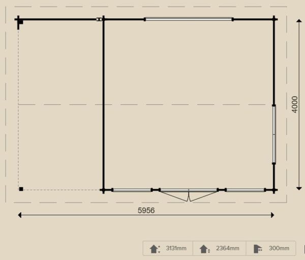 Woodpro – Blockhaus 25430