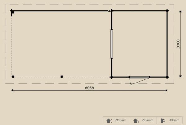 Woodpro – Blockhaus 26010