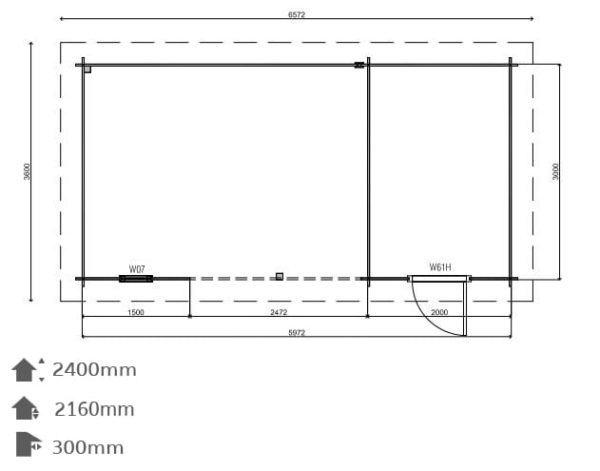 Woodpro – Blockhaus 26038