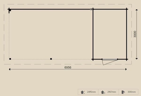 Woodpro – Blockhaus 26234