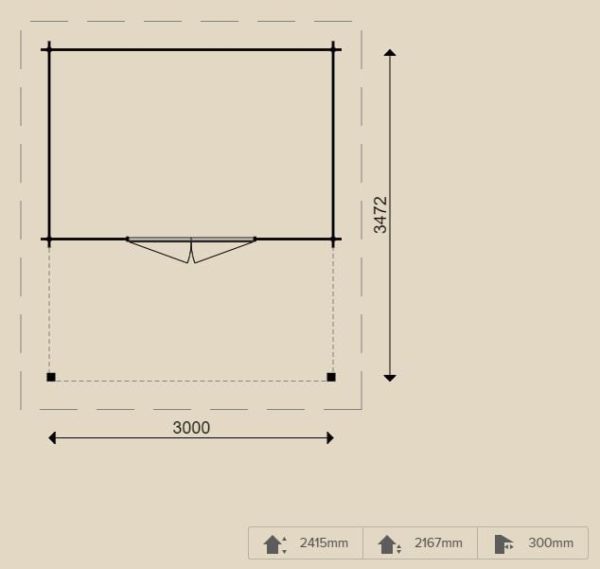 Woodpro – Blockhaus 26275