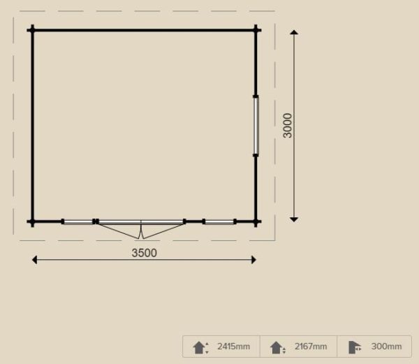 Woodpro – Blockhaus 26475