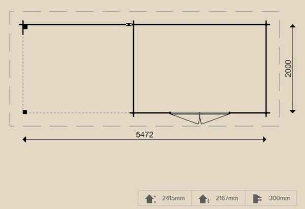 Woodpro – Blockhaus 26561