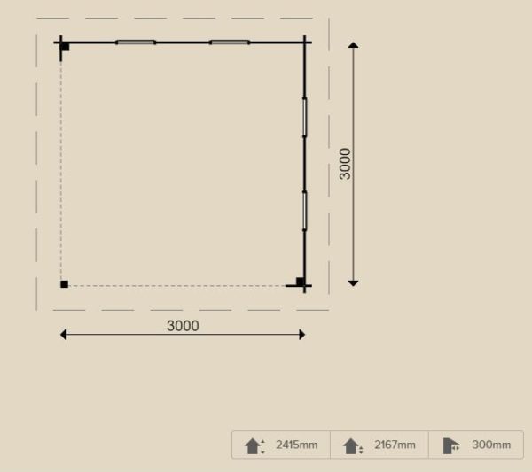 Woodpro – Gartenlaube 28023