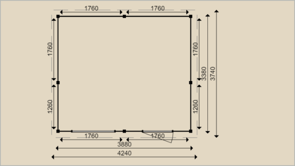 Woodpro – Gartenhaus 90017