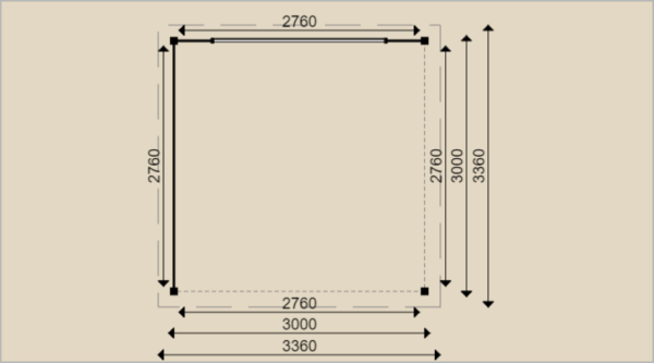 Woodpro – Gartenlaube 90020