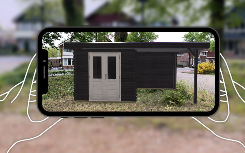 Woodpro erweitert den 3D-Gartenhaus-Konfigurator mit Augmented Reality!
