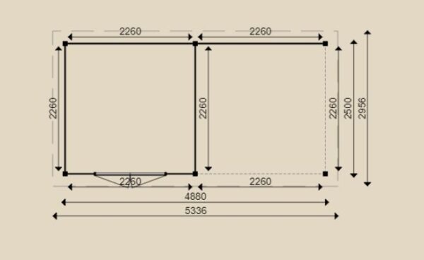 Woodpro Gartenhaus 90003