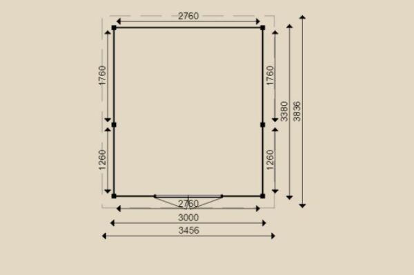 Woodpro Gartenhaus 90006