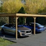 woodpro Flachdach carport